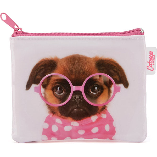 Catseye Glasses Pooch Coin Purse