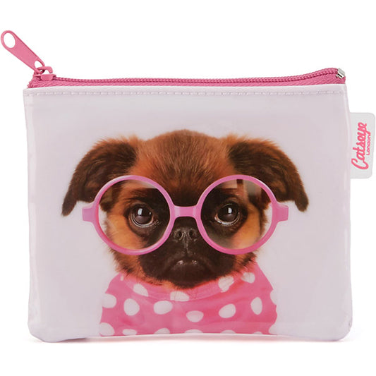 Catseye Glasses Pooch Coin Purse