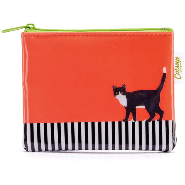Catseye Cat on Stripe Coin Purse