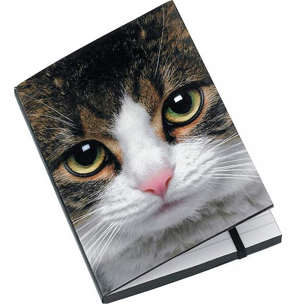 Catseye Tabby Cat A6 Hard Backed Note Book