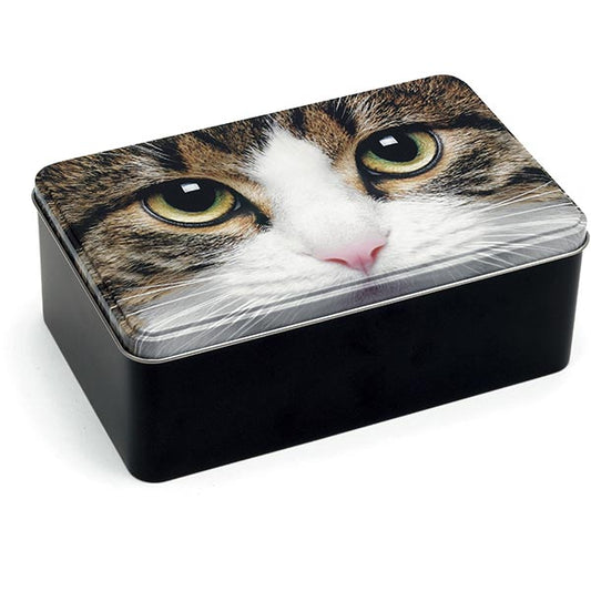 Catseye Tabby Cat Storage Tin