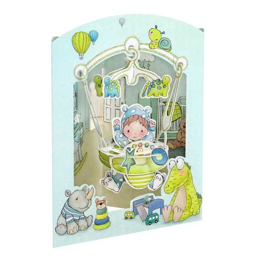 Baby Boy Swing Card by Santoro