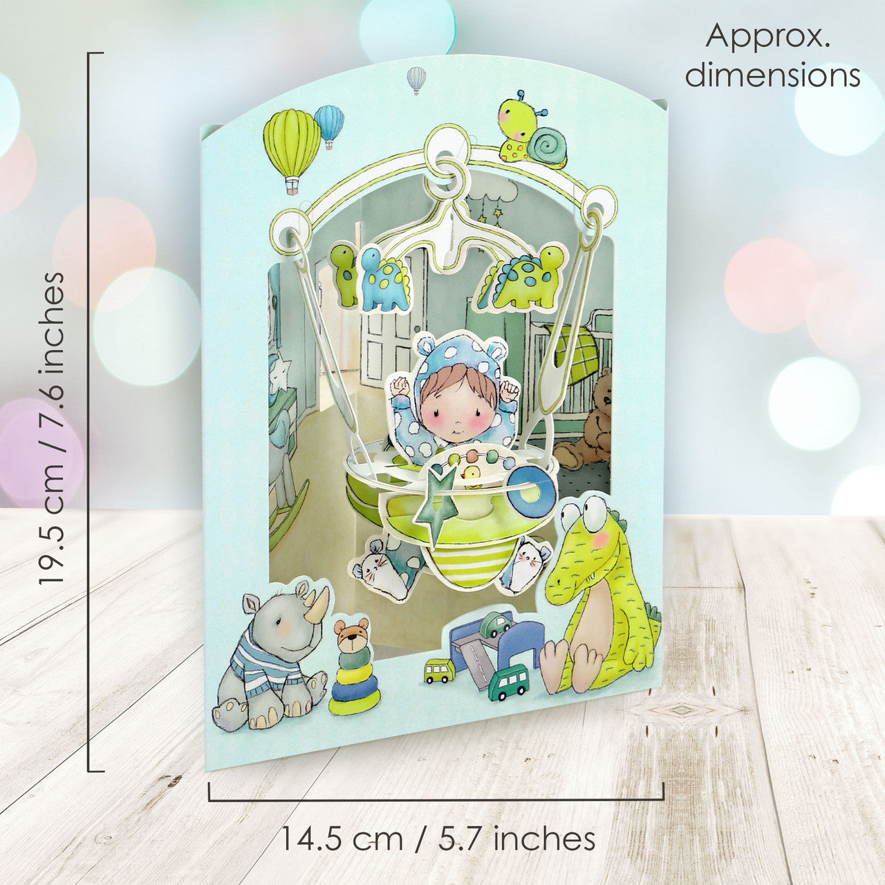 Baby Boy Swing Card by Santoro