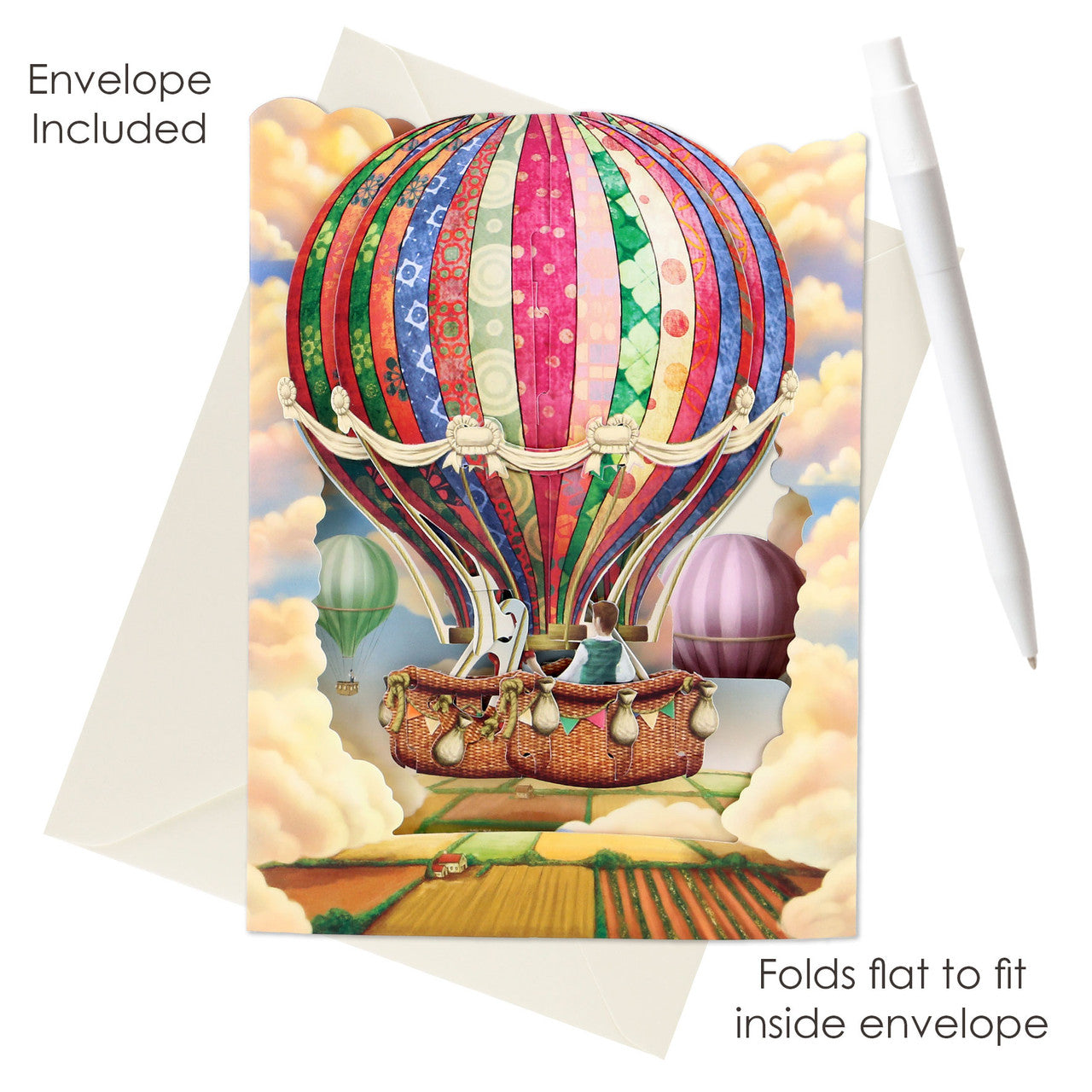 Hot Air Balloon Swing Card by Santoro
