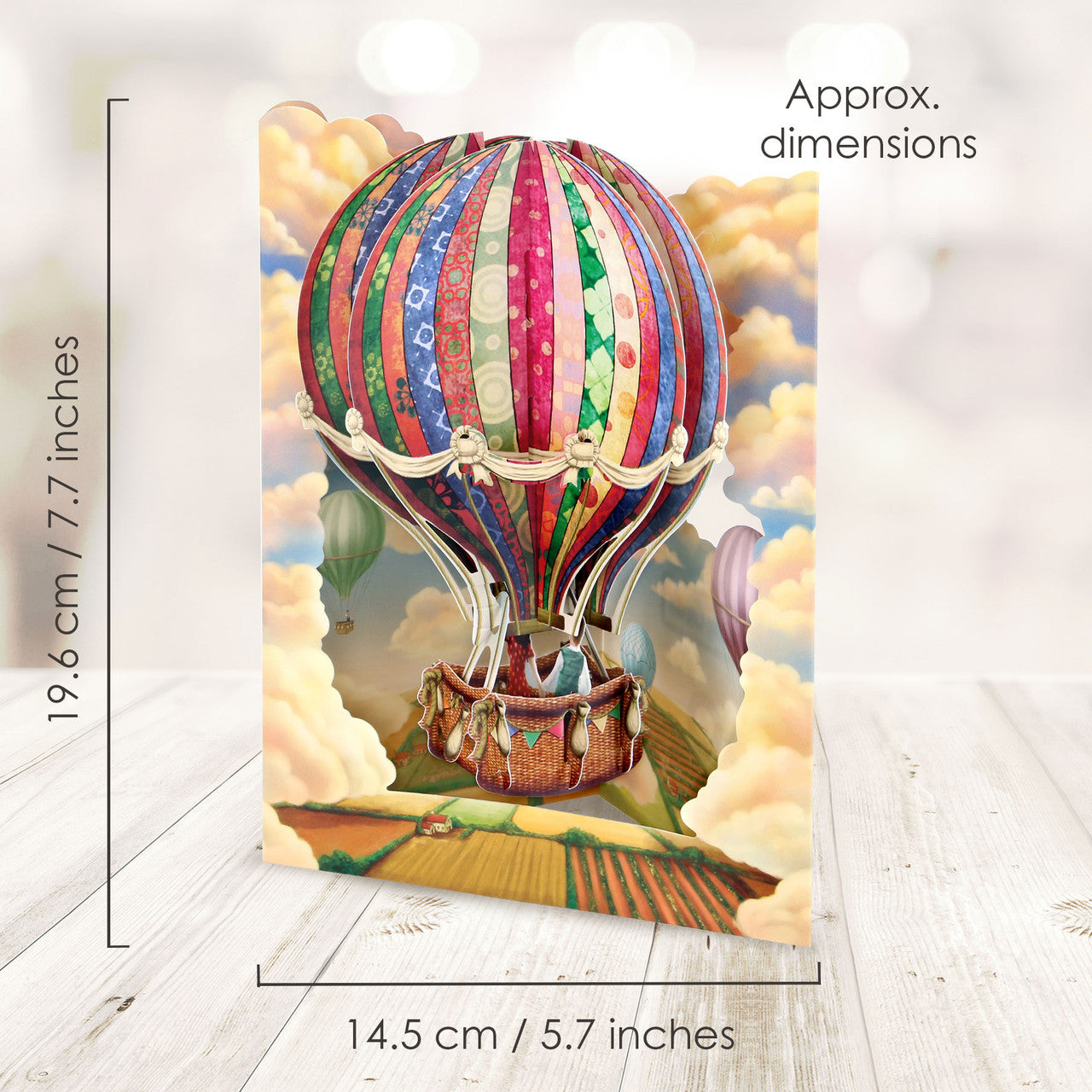 Hot Air Balloon Swing Card by Santoro