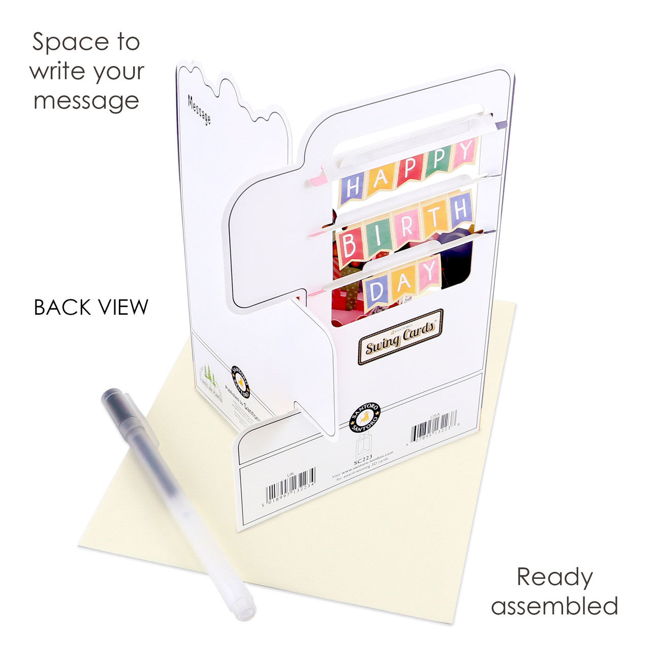 Happy Birthday Swing Card by Santoro