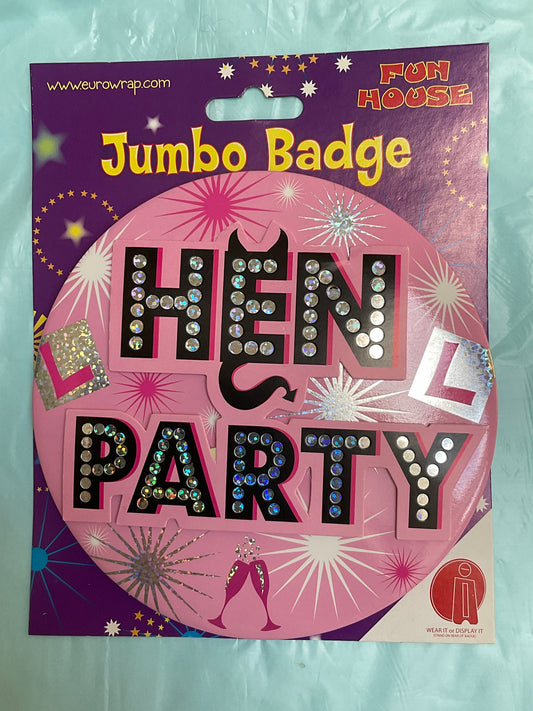 Fun House Jumbo Hen Night Party 3D Badge
