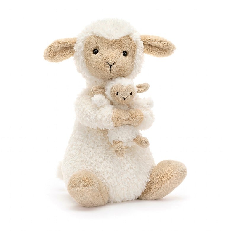 Jellycat Huddles Sheep with baby lamb